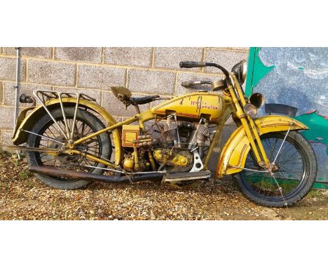 1925 (?) Harley Davidson JD fitted with a 1918 engineReg. no. Not RegisteredFrame no. RPM 004929 (stamped on the steering hea