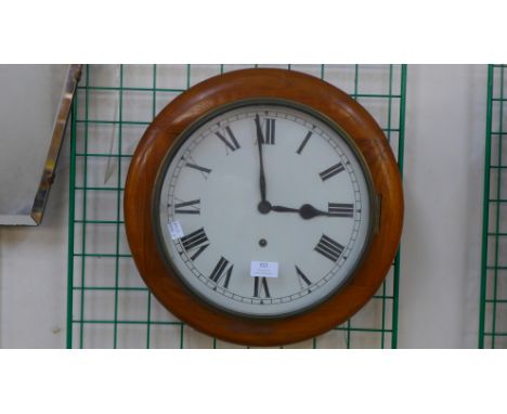A late 19th Century American Ansonia walnut wall clock 