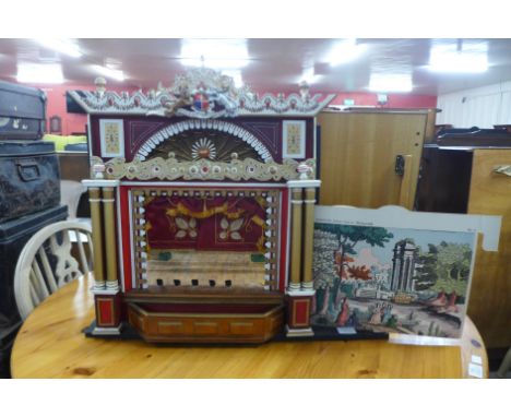 An early 20th Century model puppet theatre 