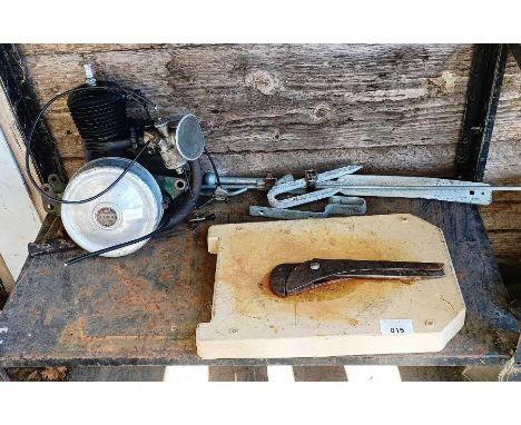V.E.C  Villiers two stroke engine along with other items