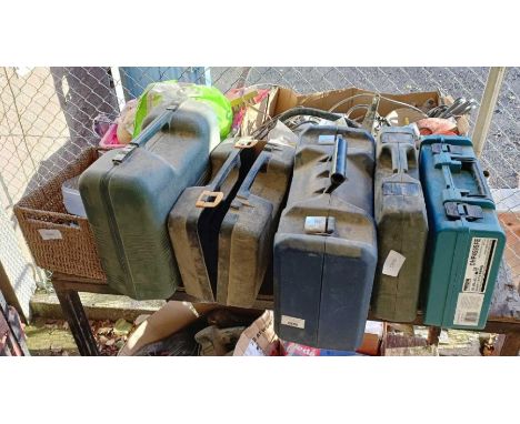 Garage equipment, hand tools, power tools &amp; empty tool boxes