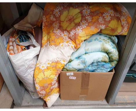 Collection of vintage/mid century fabrics &amp; throws