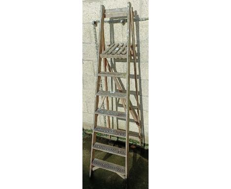 Wooden step ladder