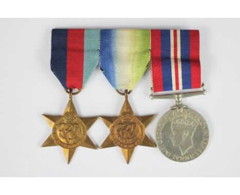 A white metal mounted swagger stick to the 85th Foot Kings Light Infantry, with a World War II trio, 1939/45 Star, Atlantic S