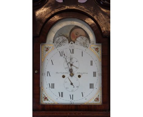 A George III oak and mahogany longcase clock, the 33cm painted Roman numeral dial signed 'Thomas Underhill Albrighton', with 