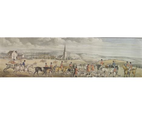 A modern oval pine mirror, with a selection of modern prints including four of Shrewsbury (Qty)