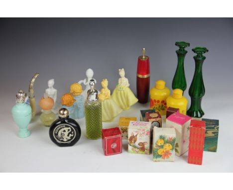 A large collection of vintage and novelty Avon perfume bottles and lotion bottles, some in original boxes (Qty)
