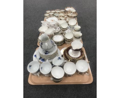 A tray of twenty piece Salisbury tea service, a Czechoslovakian tea service and etc 
