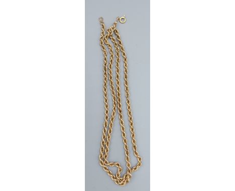 A 9ct gold linked neck chain, 12.5gms 