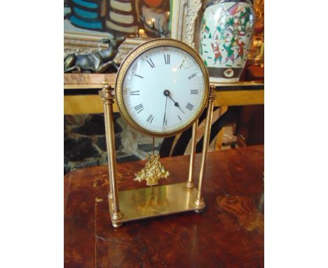 Gilt Decorated Antique Mantle Clock