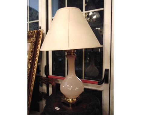 Glass Lamp of Baluster Form with Ormolu Mounts