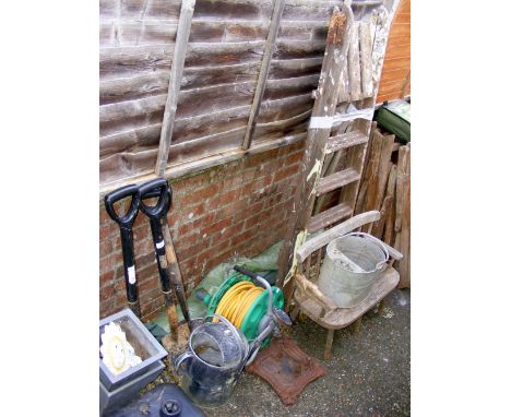Garden tools, foot scraper, etc.