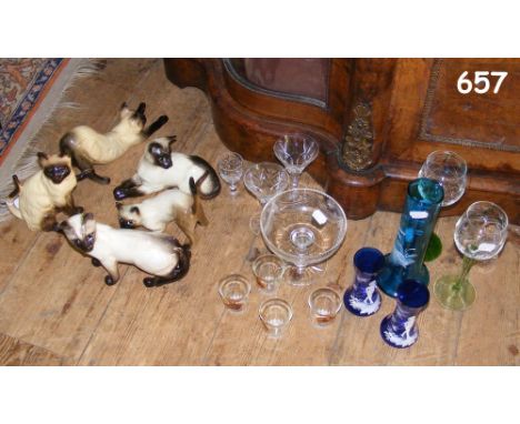 Various collectable ceramic and glassware, including Beswick and other