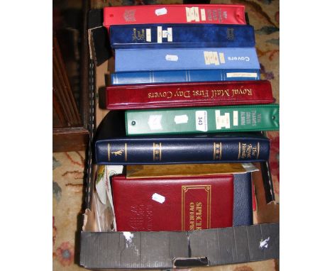 Box containing a large quantity of First Day Covers and collectable stamps