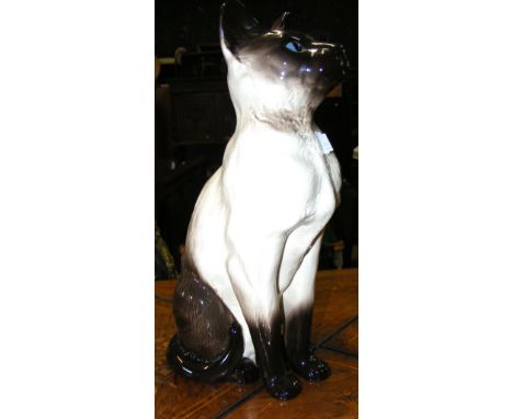 A 35cm high Beswick Siamese Cat ornament