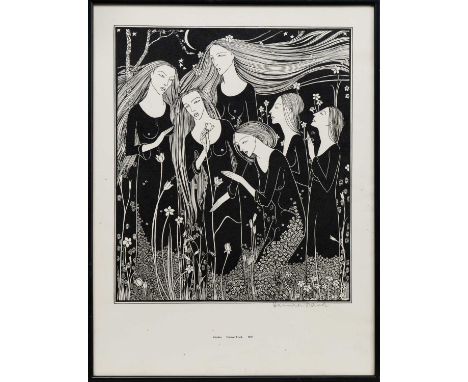 * HANNAH FRANK (SCOTTISH 1908 - 2008), GARDEN (1932) lithograph on paper, signed in pencilmounted, framed and under glassimag