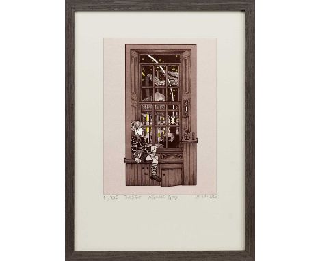 * ALASDAIR GRAY (SCOTTISH 1934 - 2019), THE STAR limited edition silkscreen print on paper, signed, titled, numbered 41/125 a