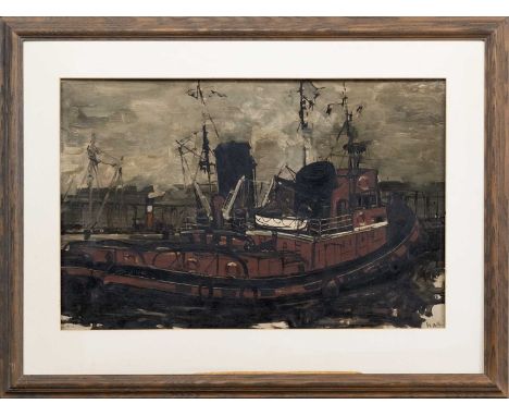 * JAMES WATT RGI (SCOTTISH 1931 - 2022), UNTITLED  oil on board, signedmounted and framed (frame slightly loose)image size 38
