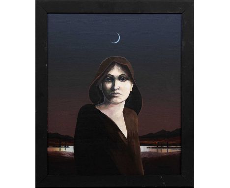 * STEVE MACGRUER (SCOTTISH d 2004), SILENCE OF THE STONES oil on canvas, signed, titled versoframed image size 61cm x 51cm, o