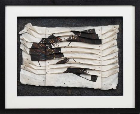 * MALCOLM LOCHHEAD (SCOTTISH 1948 - 2023), FANDANGO   mixed media construction, signed, titled and dated 2004 verso mounted, 