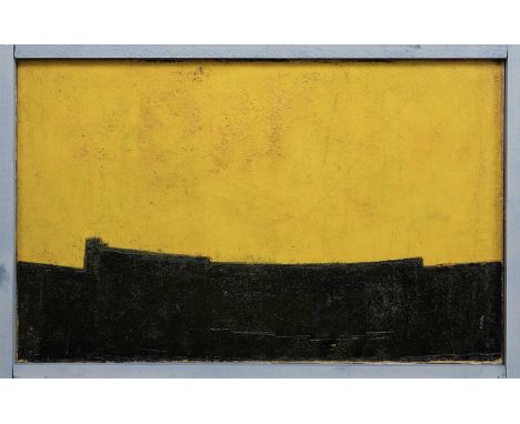 * WILLIAM GEAR RA FRSA RBSA (SCOTTISH 1915 - 1997), YELLOW LANDSCAPE oil on canvas, signed, titled and dated '57 versoframedi