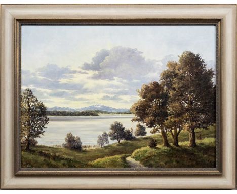 CONTINENTAL SCHOOL (20TH CENTURY), SUMMER IN AUSTRIA oil on canvas, signed 'G Keller', titled label versoframedimage size 60c