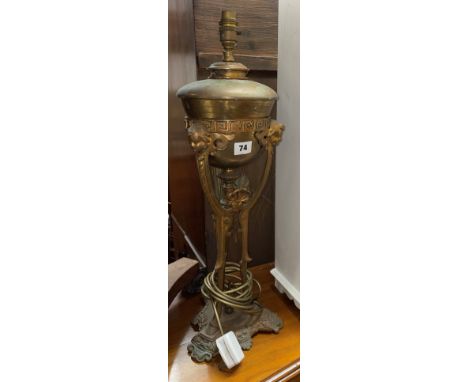 19TH CENTURY CASSOLETTE CONVERTED TO TABLE LAMP