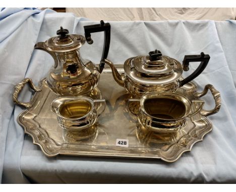 EPNS FIVE PIECE TEA AND COFFEE SERVICE