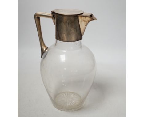 A Hukin & Heath claret jug, in the manner of Christopher Dresser, 20cm high Light surface scratches and abrasions throughout 