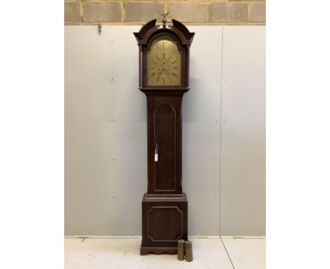 A George III mahogany eight day longcase clock, marked John Ross, Inveraray, height 233cm