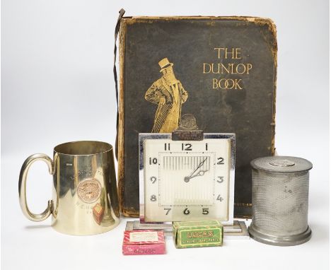 An archive of 1930s motor-racing memorabilia, including three plated mugs; London to Exeter 1930, London to Land’s End 1932 a