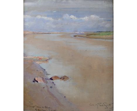 •LESLIE ROBERT POOLE-SMITH (Fl.c.1908-1926) A SANDLY INLET, MOROCCO Signed and dated 25, also indistinctly inscribed with tit