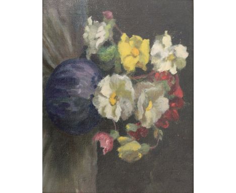 ATTRIBUTED ALFRED AARON WOLMARK (1877-1961) ANEMONES, 1922 Bears signature, title and date verso, oil on canvas board 21 x 27