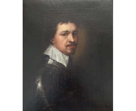 AFTER SIR ANTHONY VAN DYCK (1599-1641) PORTRAIT OF THOMAS WENTWORTH, EARL OF STRAFFORD (1593-1641) Oil on canvas 37.5 x 30cm.
