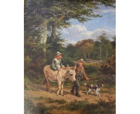 EDWARD HOLMES (1841-1891) THROUGH THE FOREST Signed and dated 1881, oil on canvas 66.5 x 53.5cm. Exhibited: London, Royal Soc
