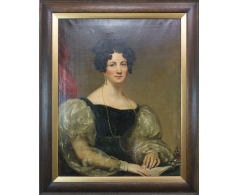 BRITISH SCHOOL,PORTRAIT OF JESSIE PATISONoil on canvas91cm x 71cmFramedNote: A small, unframed oil sketch of this portrait is