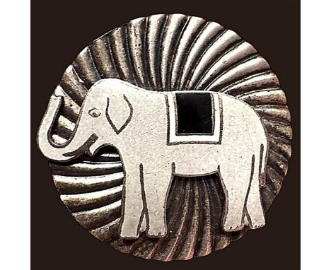 1 Large medium 20th century enamel elephant example. In our last auction we offered the pink enamel example of this French Wh