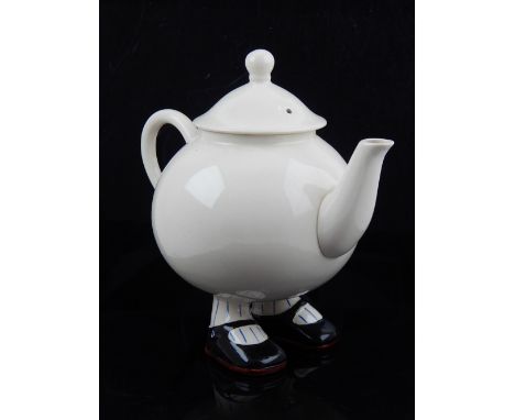 A Carltonware walking teapot, designed by Roger Mitchell. H.20cm