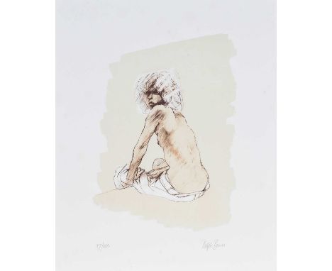Ralph Brown (1928-2013)Seated nudeSigned and numbered 87/200, lithograph, 62.5cm by 50cm