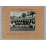 1972-73 M.C.C. Cricket Tour to India, Pakistan and Ceylon signed team photograph