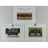 Three M.C.C. Cricket Tour signed team photographs
