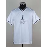 A white replica Tottenham Hotspur Glenn Hoddle autographed 1981 F.A.Cup Final shirt&nbsp;