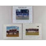 Three M.C.C. Cricket Tour to signed team photographs