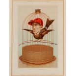 A rare print featuring the famous jockey Fred Archer.