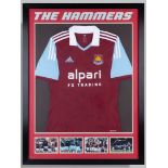 West Ham United squad signed replica football shirt