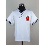 A TOFFS replica Nat Lofthouse autographed 1958 F.A.Cup final shirt&nbsp;