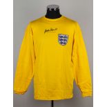 A yellow replica Gordon Banks signed England shirt&nbsp;