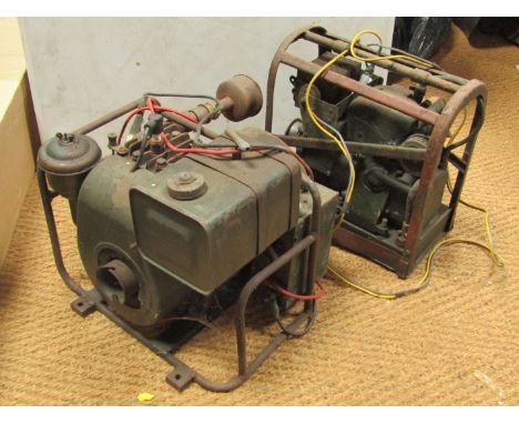 Two home made vintage generators.