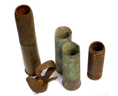 Various First World War shell cases. 