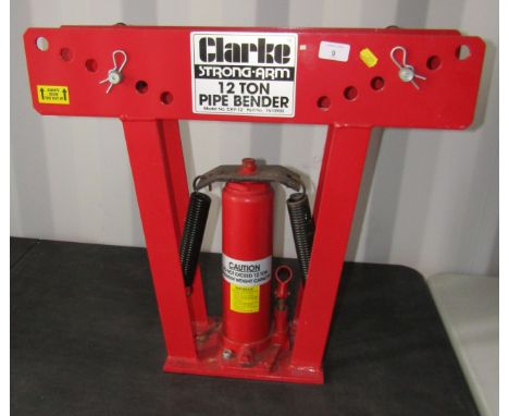 A Clark strong arm twenty tonne pipe bender.